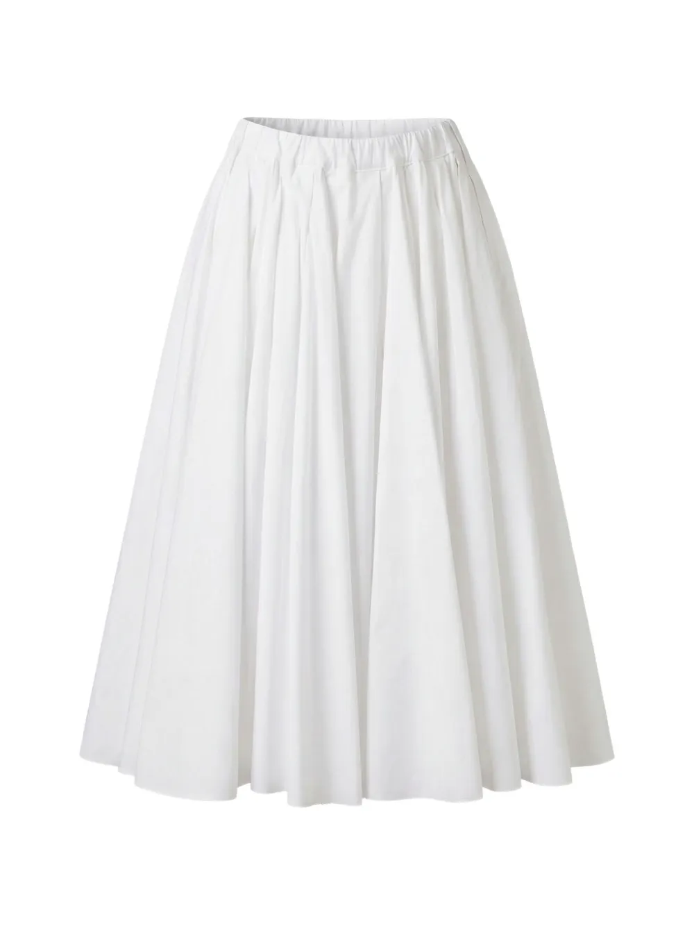Nº21 pleated A-line skirt - Bianco