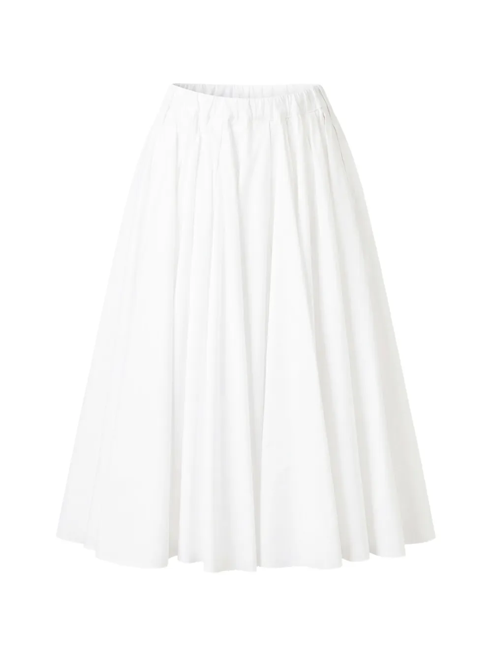 Nº21 pleated A-line skirt - Bianco