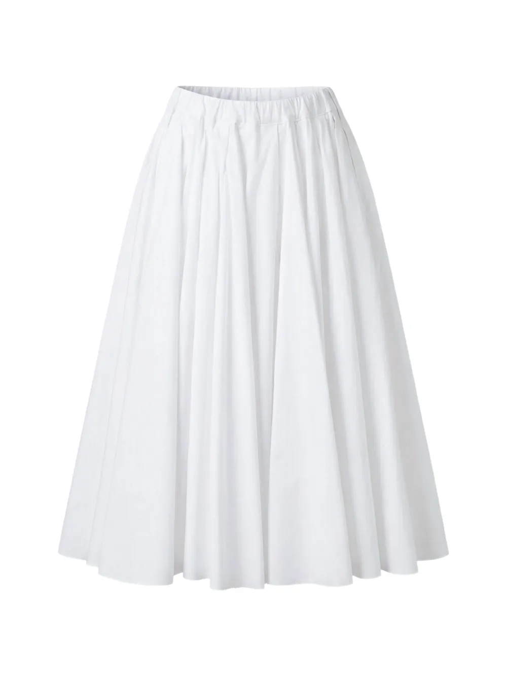Nº21 pleated A-line skirt - Bianco