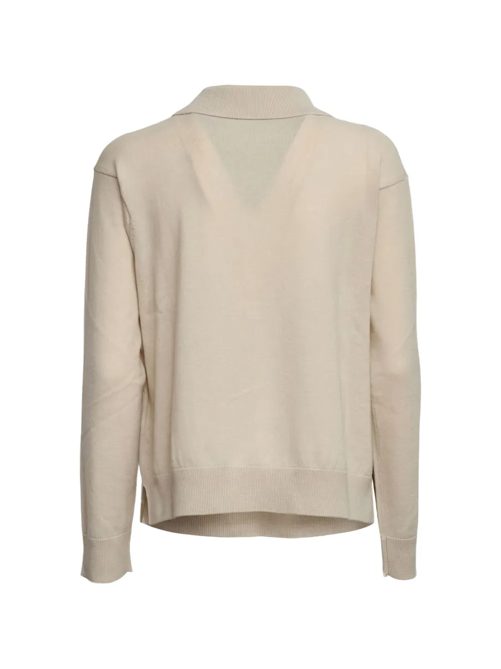'S Max Mara Gebreide polotop met lange mouwen Beige