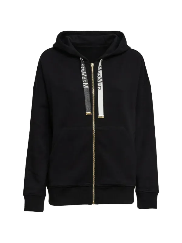 S Max Mara ジップアップ パーカー | ブラック | FARFETCH JP