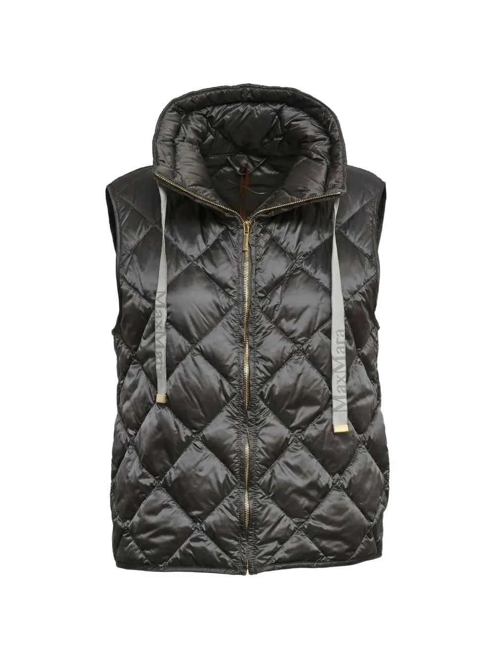 Max Mara diamond-quilted gilet - Schwarz