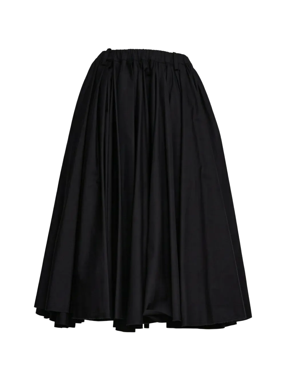 Nº21 pleated midi skirt - Nero