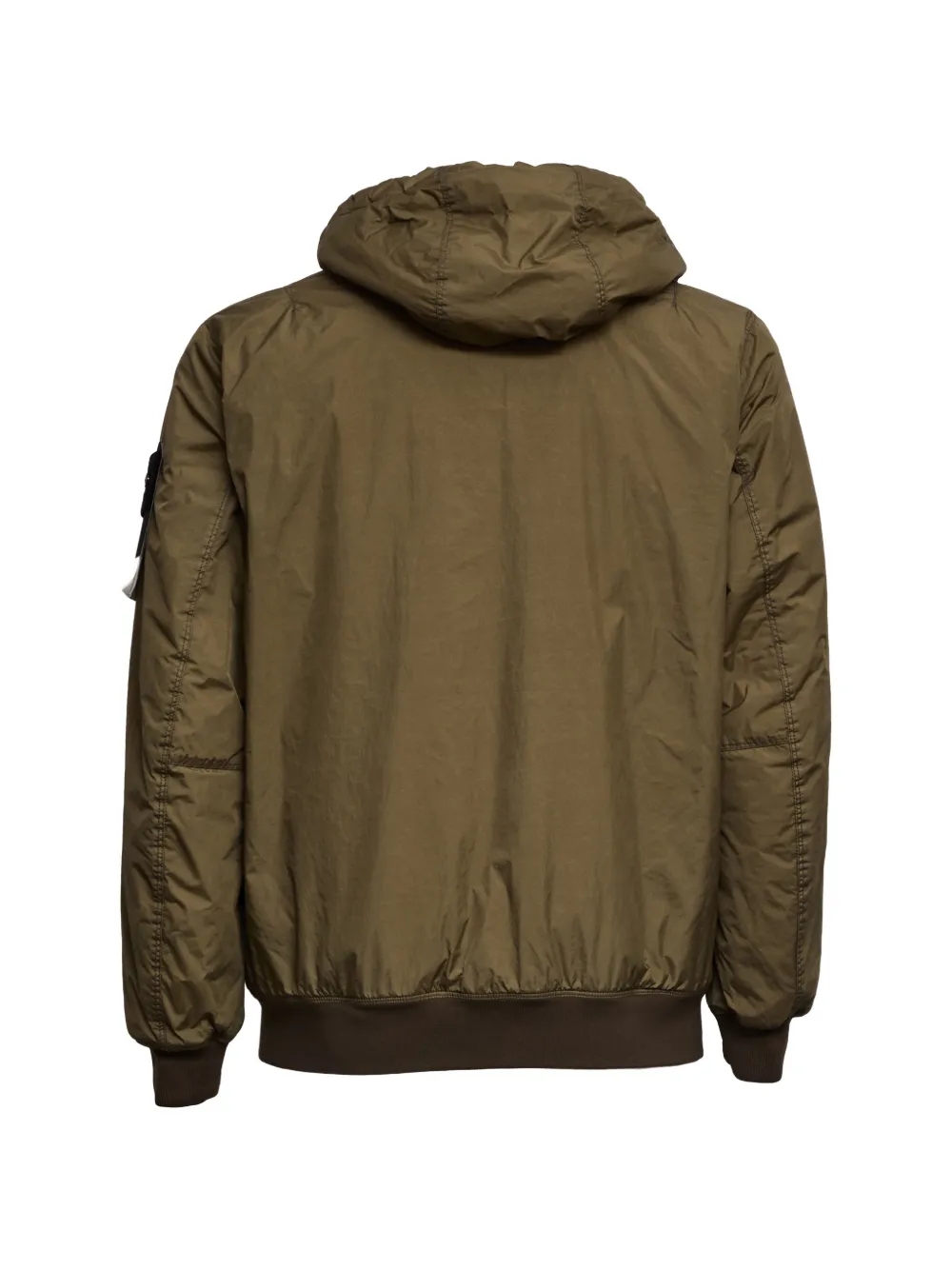 Stone Island 4100110 Reps NY jack met gekreukt effect Groen
