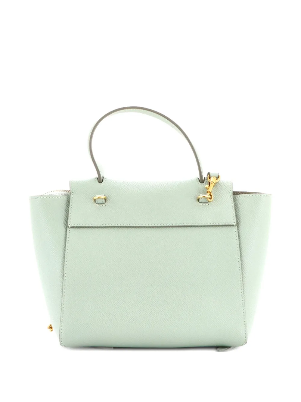  Celine Pre-owned Belt Bag Textured Leather Nano Shoulder Bag - Green 