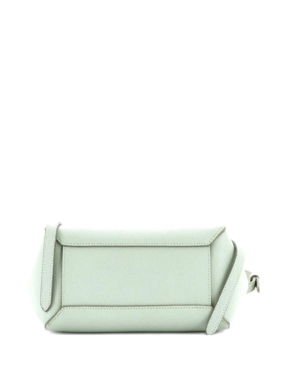  Celine Pre-owned Belt Bag Textured Leather Nano Shoulder Bag - Green 