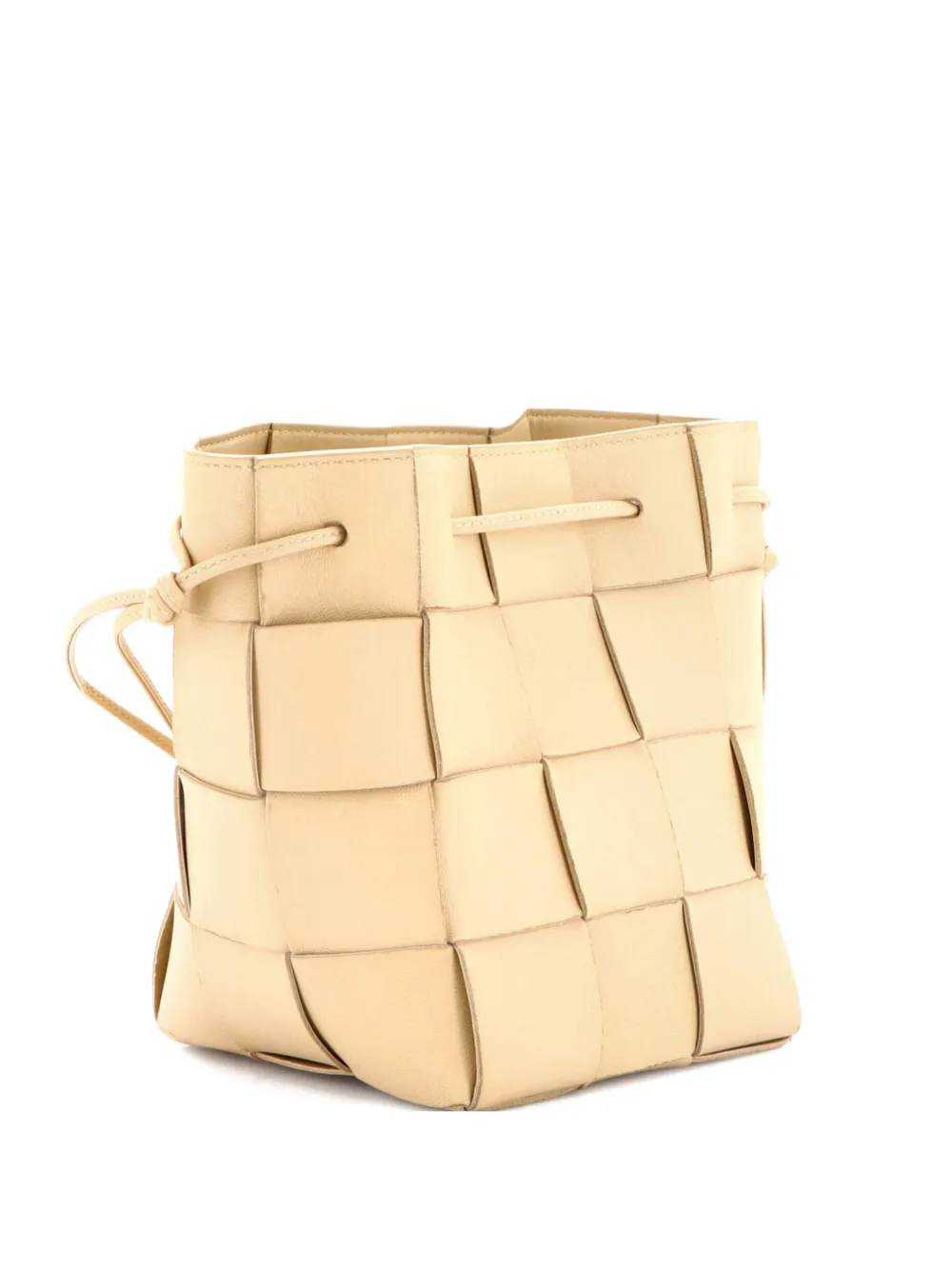 Bottega Veneta Pre-Owned Cassette Maxi Intrecciato Leather Small bucket bag - Toni neutri