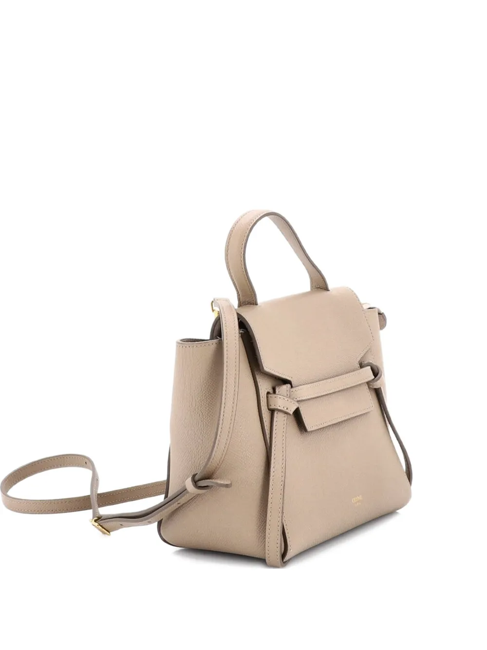 Celine Pre-Owned Belt Bag Textured Leather Nano shoulder bag - Neutrals