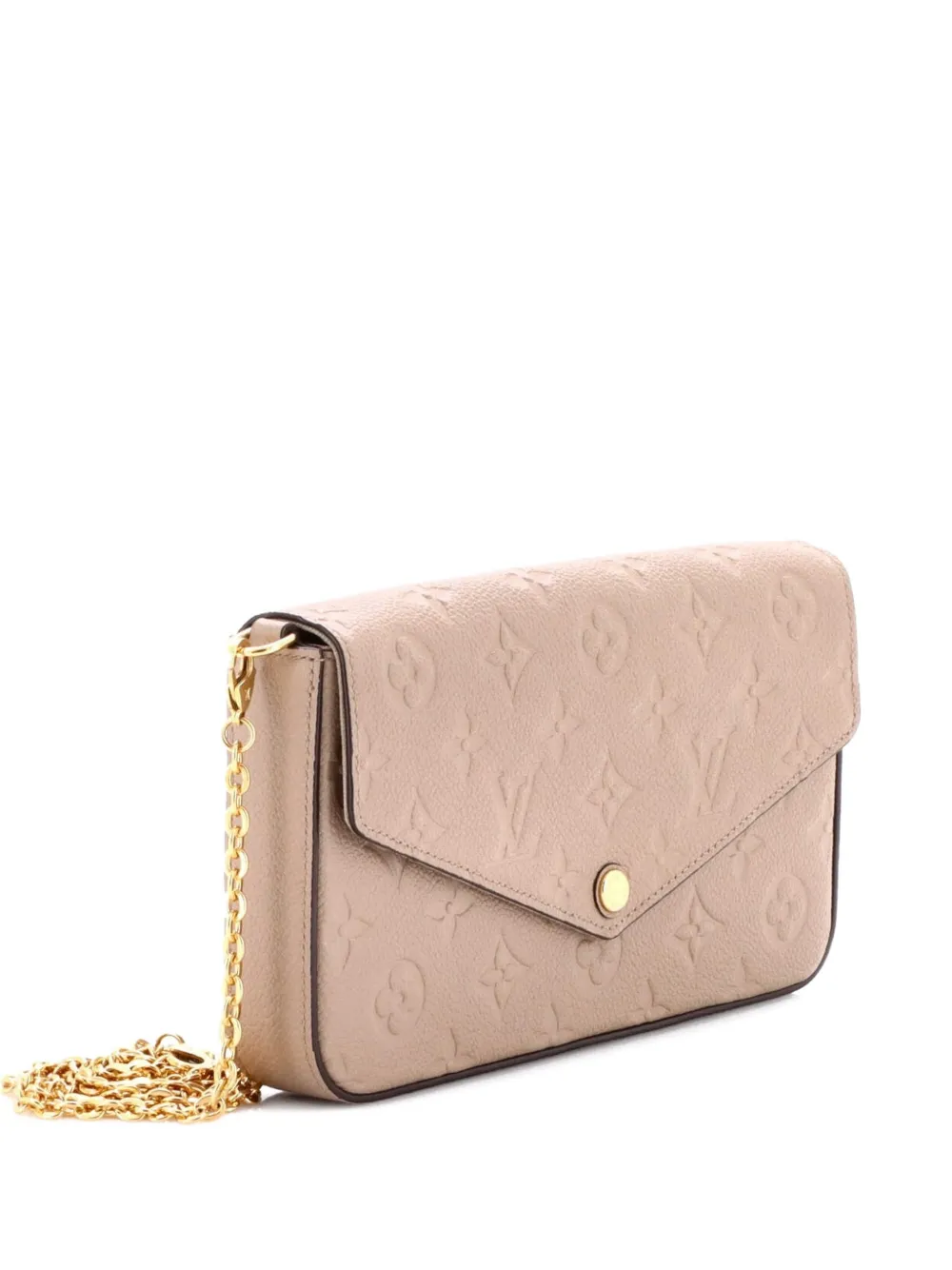 Louis Vuitton Pre-Owned Felicie Pochette Monogram Empreinte Leather crossbody bag - Nude