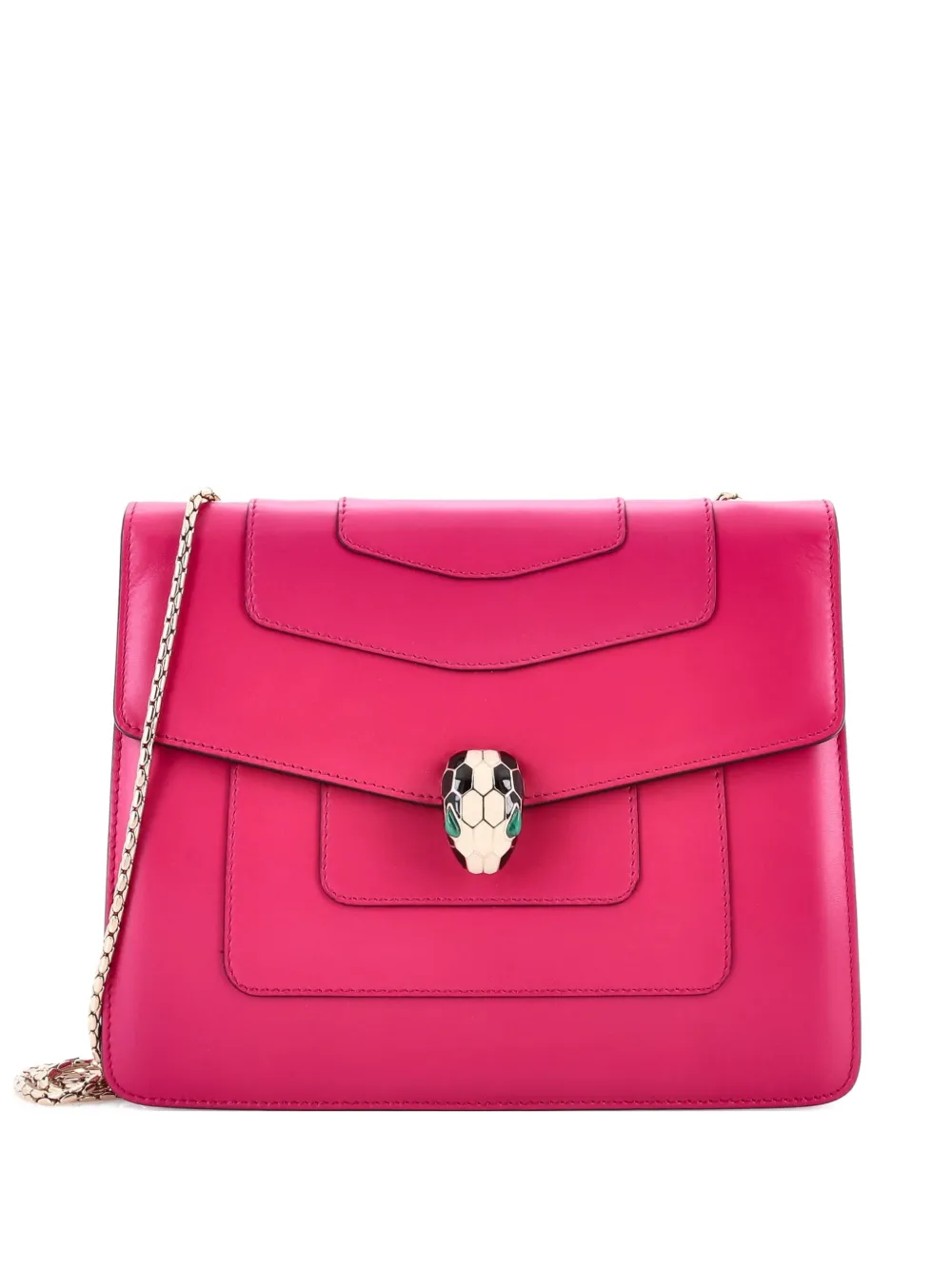 Bvlgari Pre-Owned Serpenti Forever Square Leather Medium shoulder bag - Pink