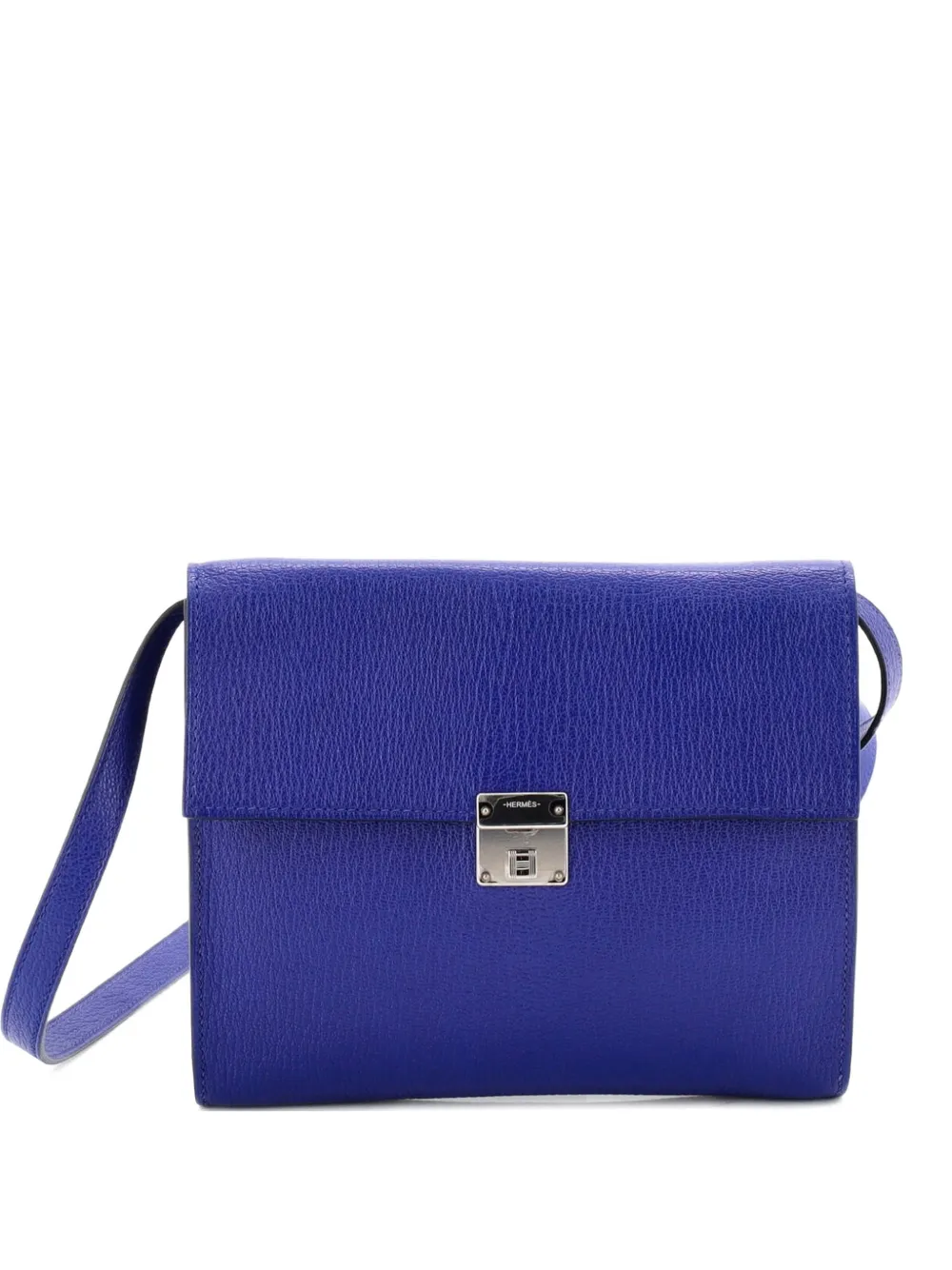 Hermès Pre-Owned Clic Wallet on Strap Chevre Mysore 16 shoulder bag - Blu