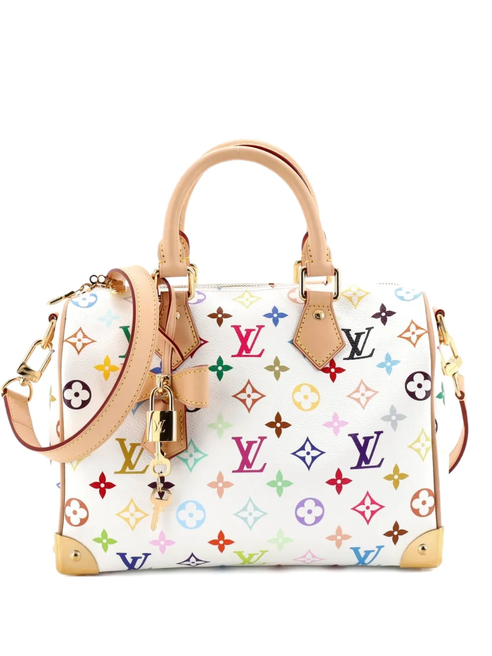 Louis Vuitton Pre-Owned x Takashi Murakami Speedy Soft Bandouliere Bag Monogram Multicolor 25 satchel - Mehrfarbig