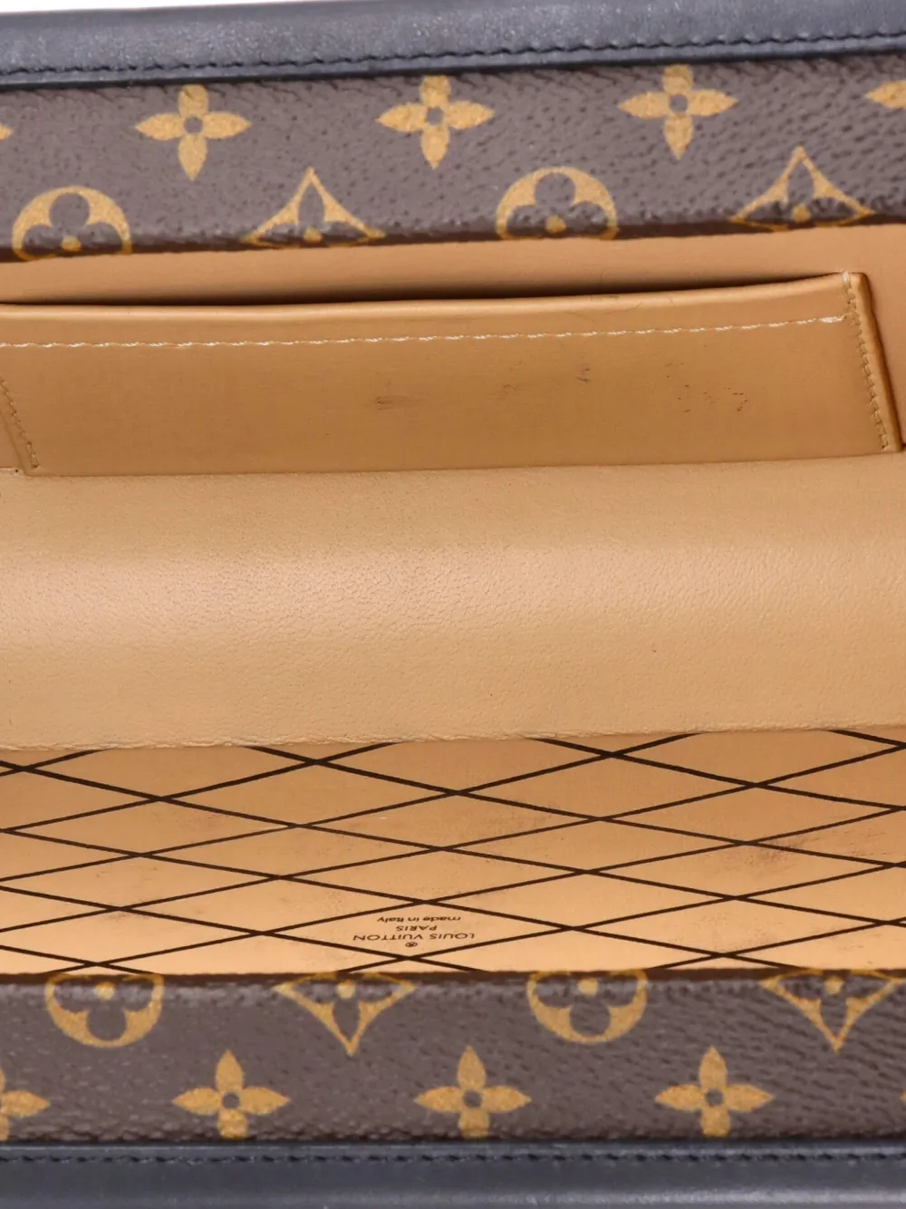 Petite Malle Handbag Monogram Canvas Clutch Bag