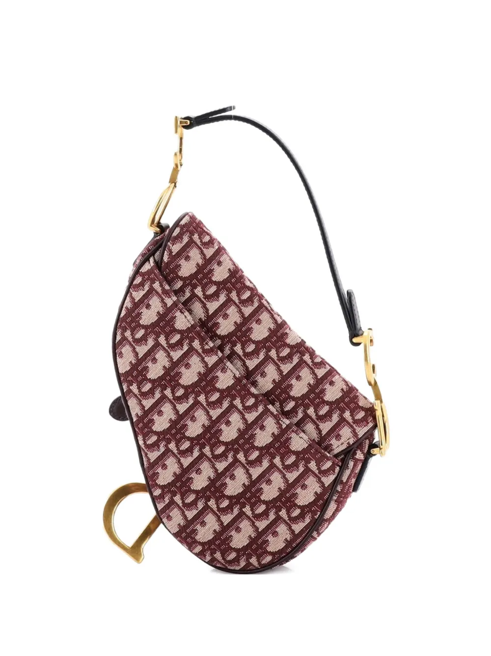 Christian Dior Pre-Owned Saddle Handbag Oblique Canvas Mini shoulder bag - Rosso