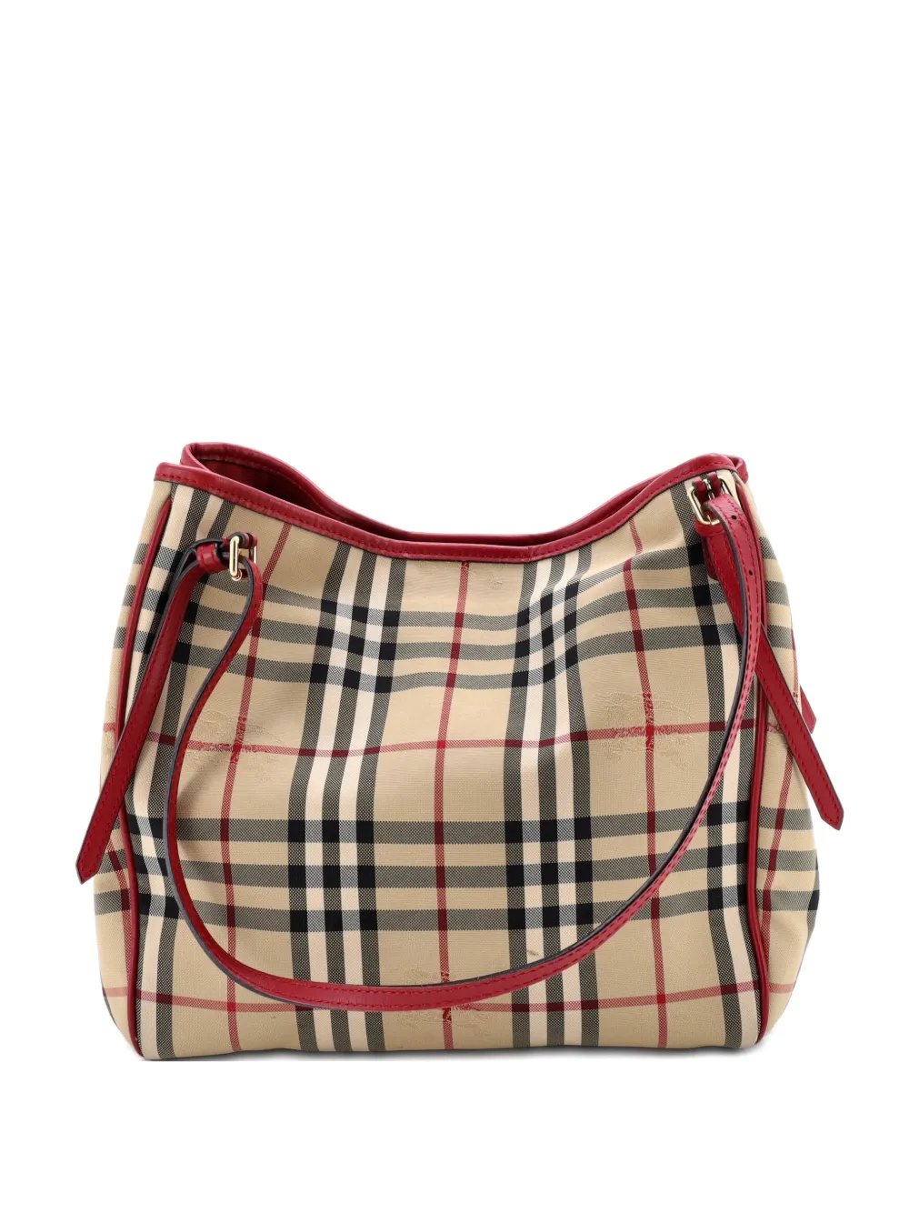 Burberry Pre-Owned Borsa tote Canterbury Horseferry Check piccola in tela - Toni neutri