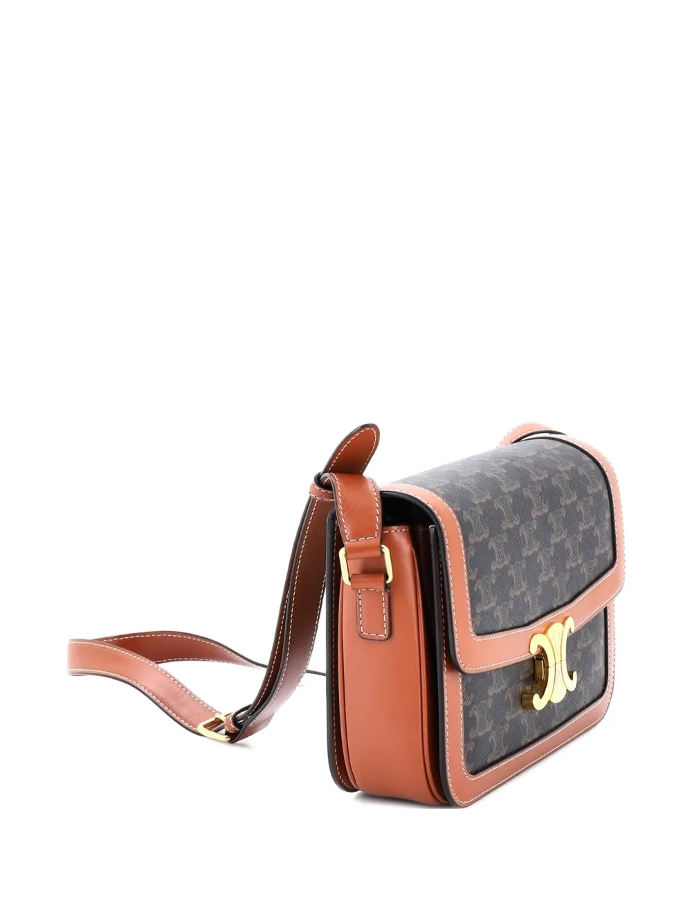 Triomphe Triomphe Coated Canvas Medium Shoulder Bag
