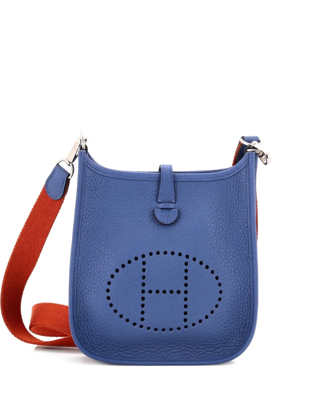 Hermès Pre-Owned Evelyne Bag Gen III Clemence TPM crossbody bag - Blu