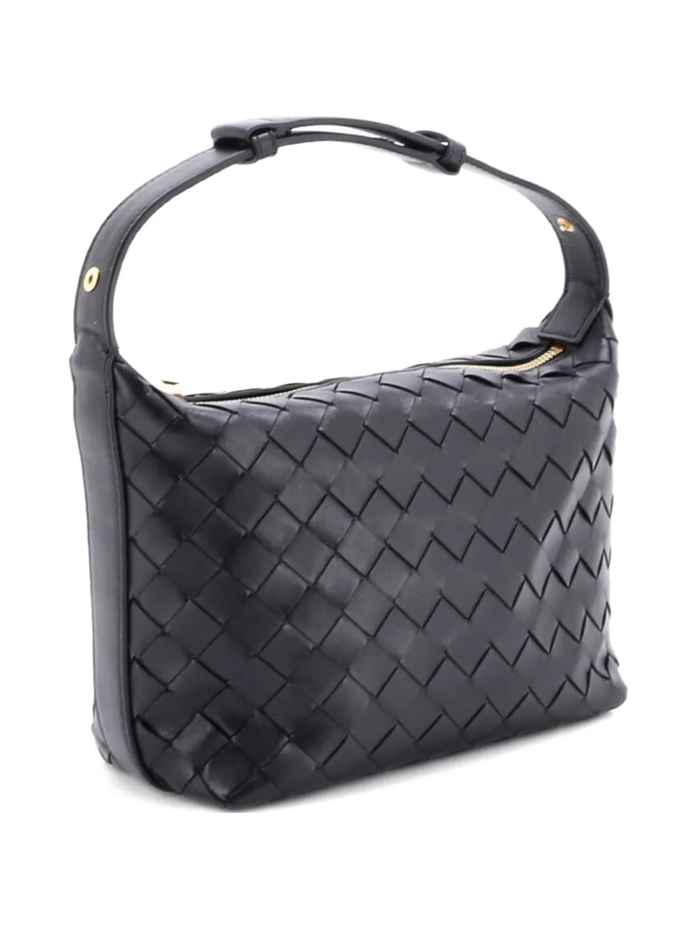 Bottega Veneta Pre-Owned Wallace Intrecciato Nappa Mini shoulder bag - Nero