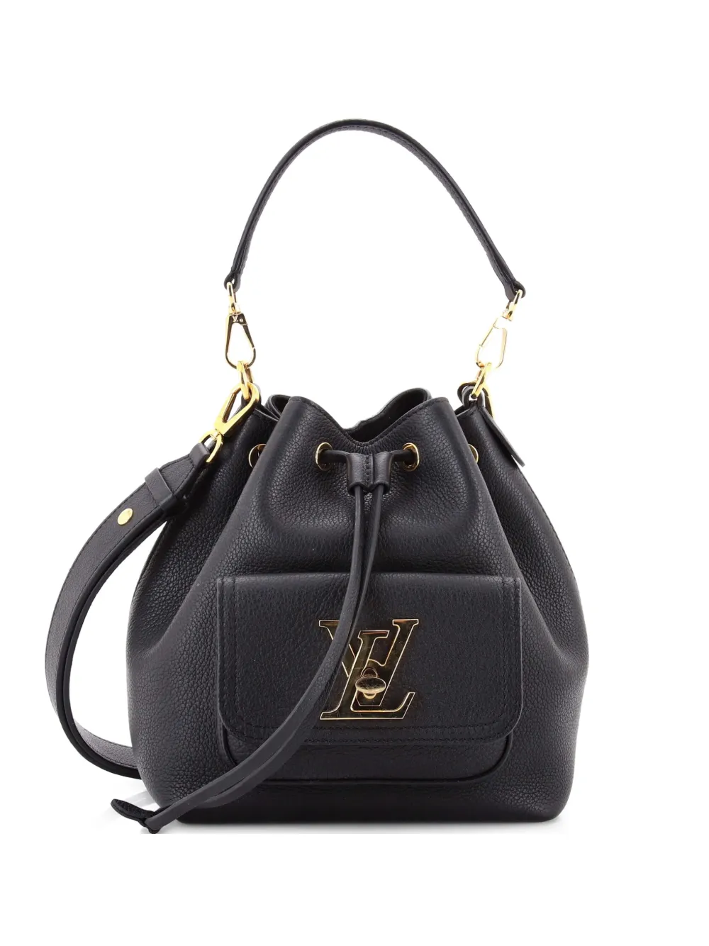 Louis Vuitton Pre-Owned Lockme Pocket Leather bucket bag - Nero