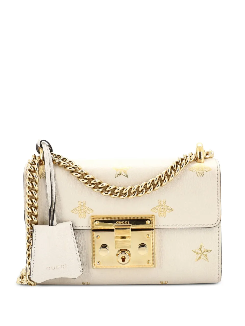 Gucci Pre-Owned Padlock Printed Leather Small shoulder bag - Toni neutri