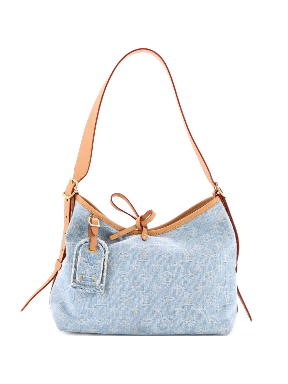 Louis Vuitton Pre-Owned CarryAll Monogram Denim PM hobo bag - Blu