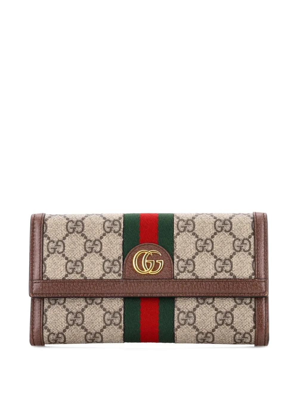 Gucci Pre-Owned Ophidia Continental Wallet GG Coated Canvas small wallets - Marrone