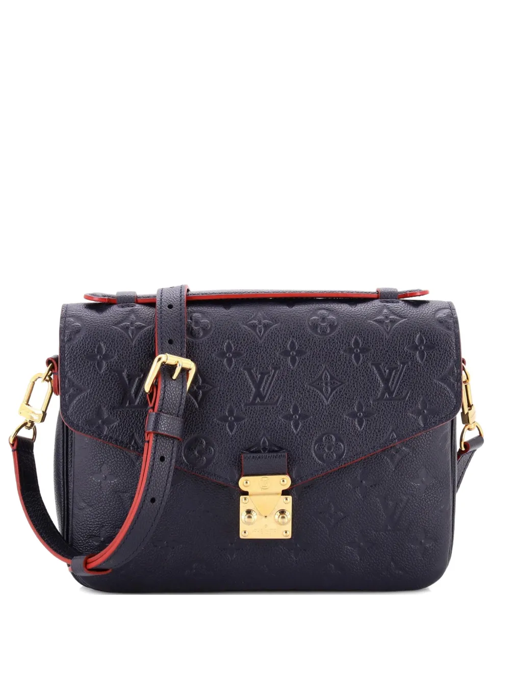 Louis Vuitton Pre-Owned Pochette Metis Monogram Empreinte Leather crossbody bag - Blu