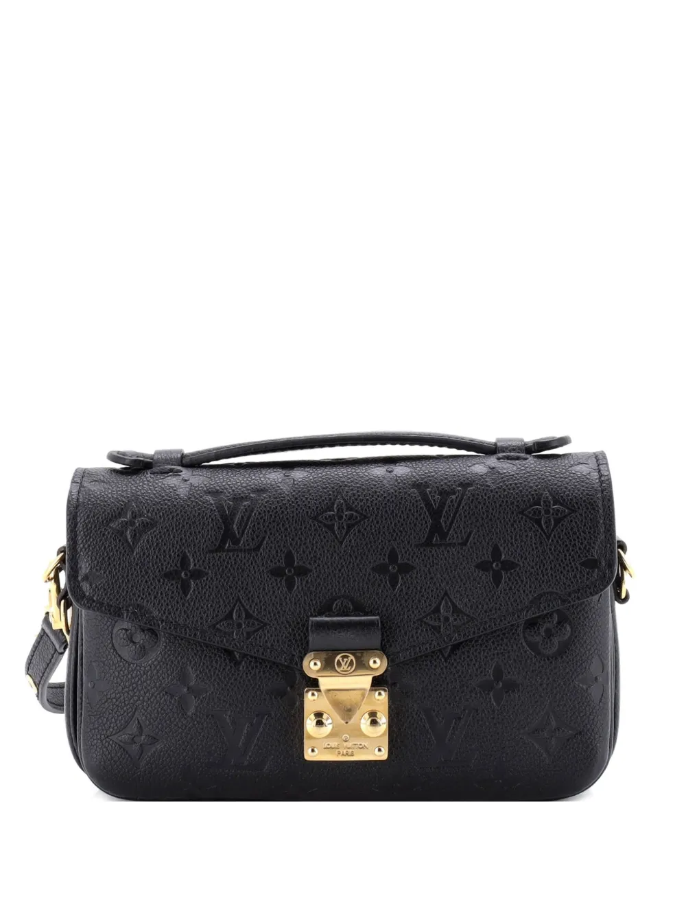 Louis Vuitton Pre-Owned Pochette Metis Monogram Empreinte Leather East West crossbody bag - Nero