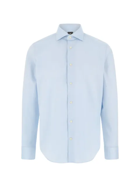 Boggi Milano windsor-collar pinpoint shirt