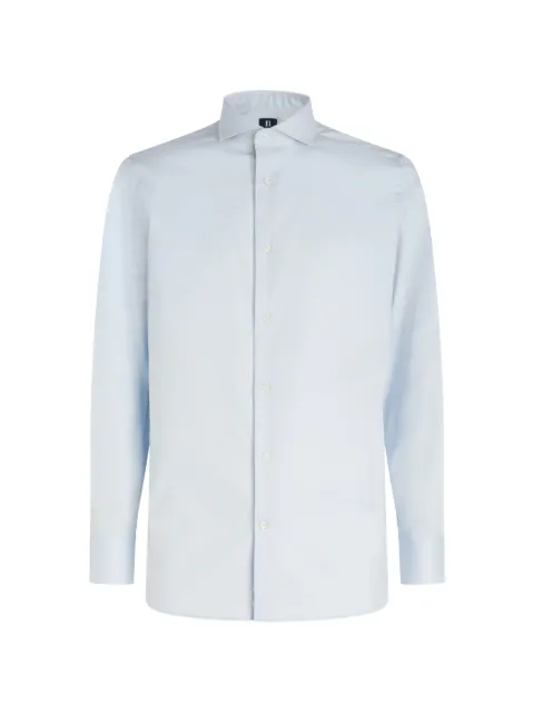 Boggi Milano opne-collar cotton shirt
