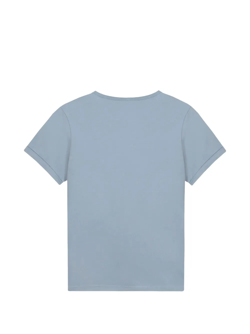 Maison Labiche lettering-embroidered short-sleeve T-shirt - Blauw