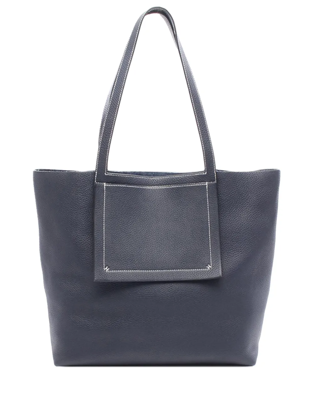Hermès Pre-Owned 2021 Taurillon Clemence Cabasellier 46 tote bag - Blu
