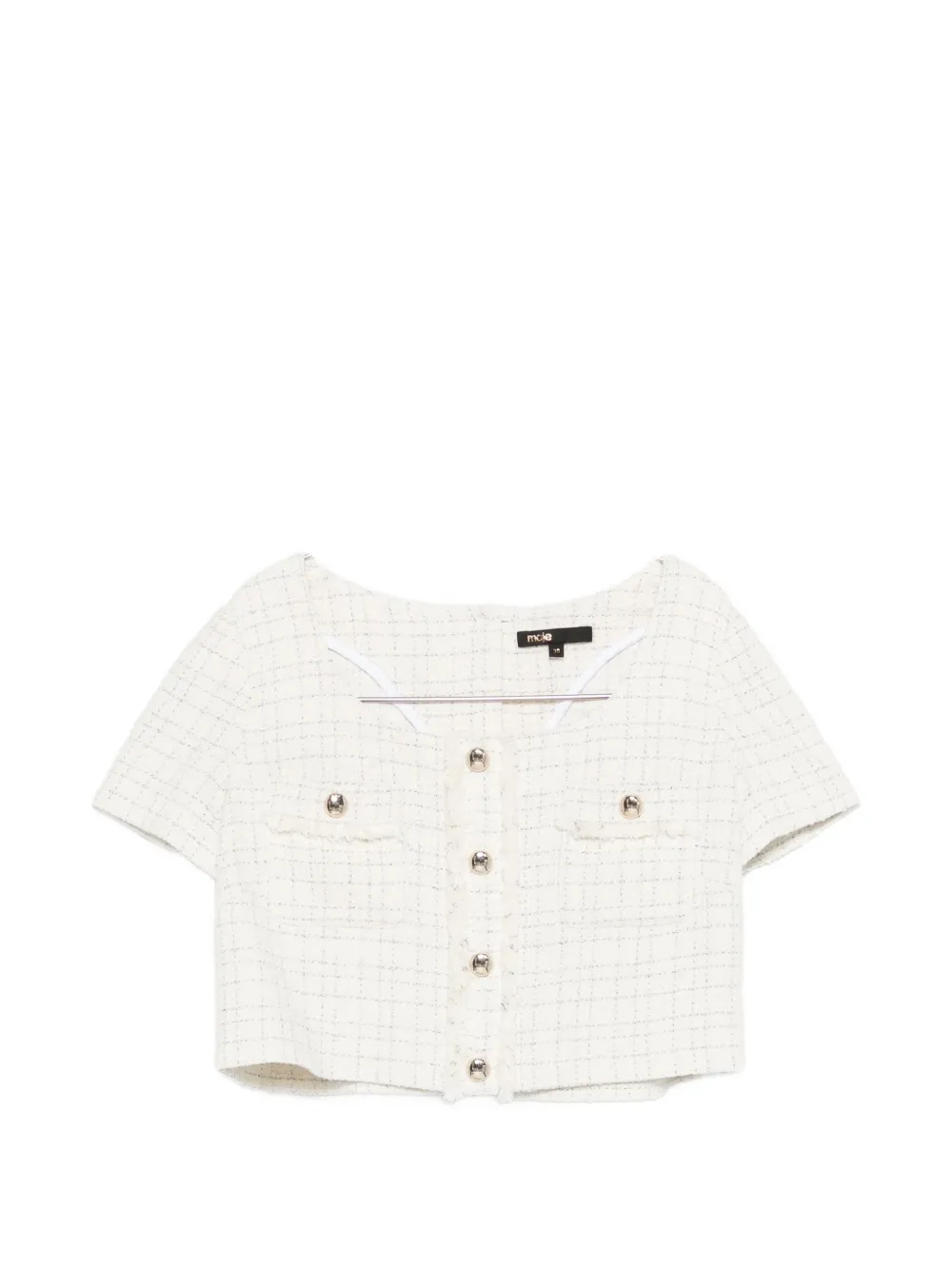 Maje tweed-effect shirt - Toni neutri