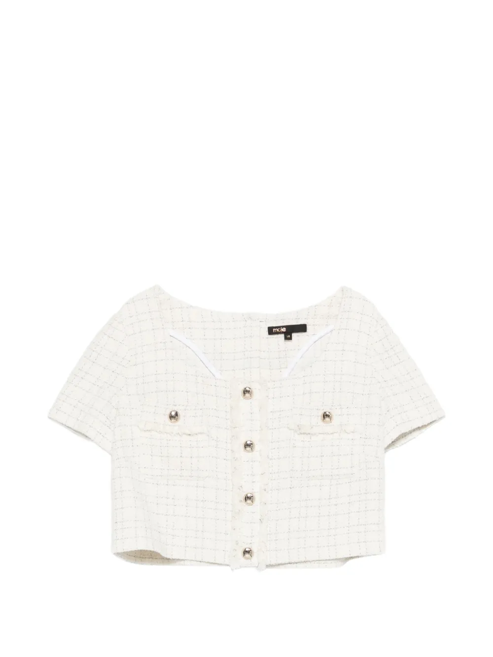 Maje tweed-effect shirt - Toni neutri