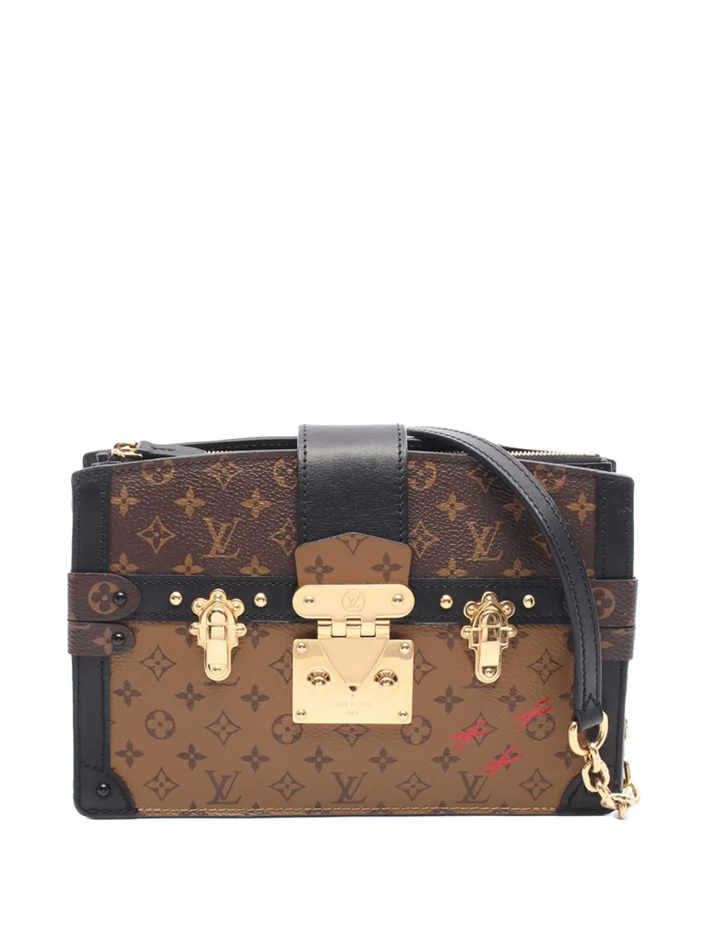 Louis Vuitton Pre-Owned 2021-2025 Monogram Reverse Trunk Clutch crossbody bag - Braun