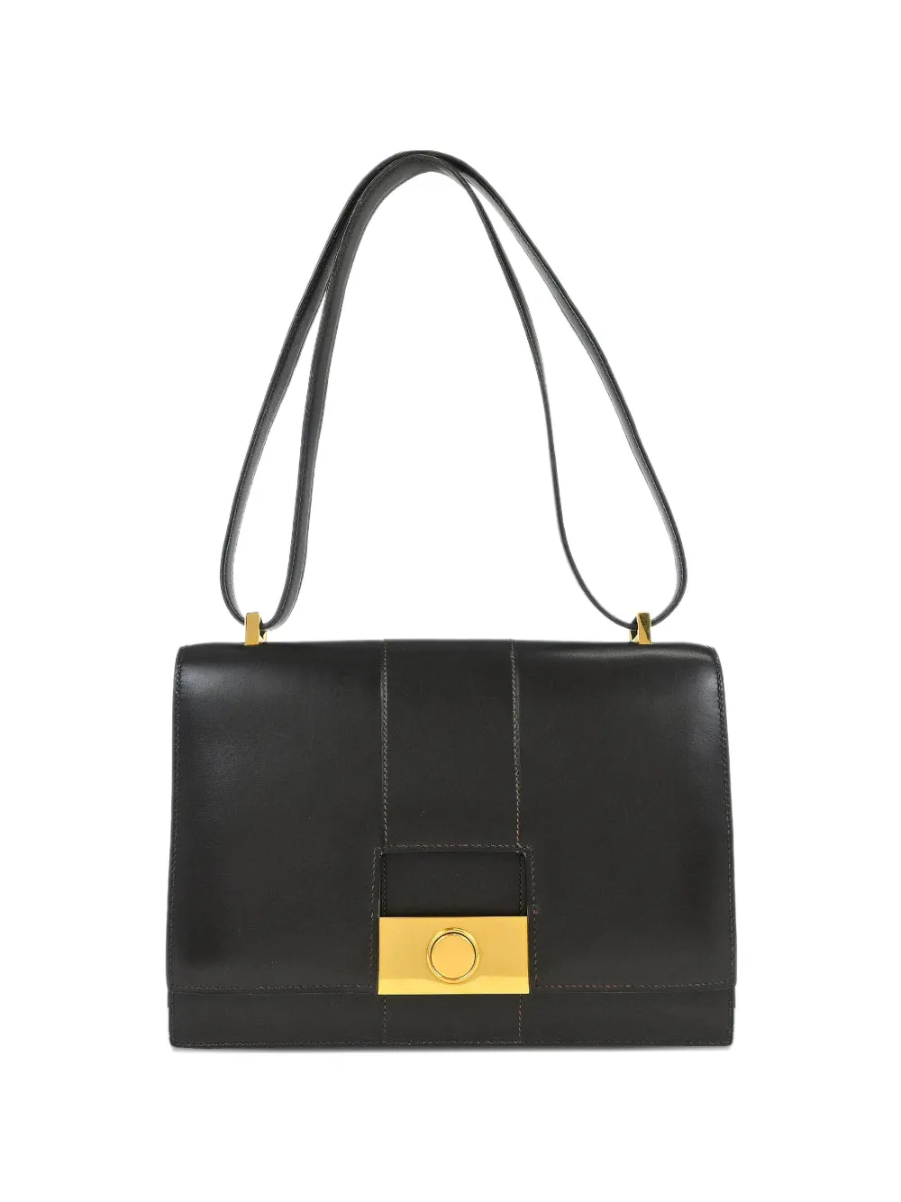 Hermès Pre-Owned 1975 box calf 2way shoulder handbag - Marrone