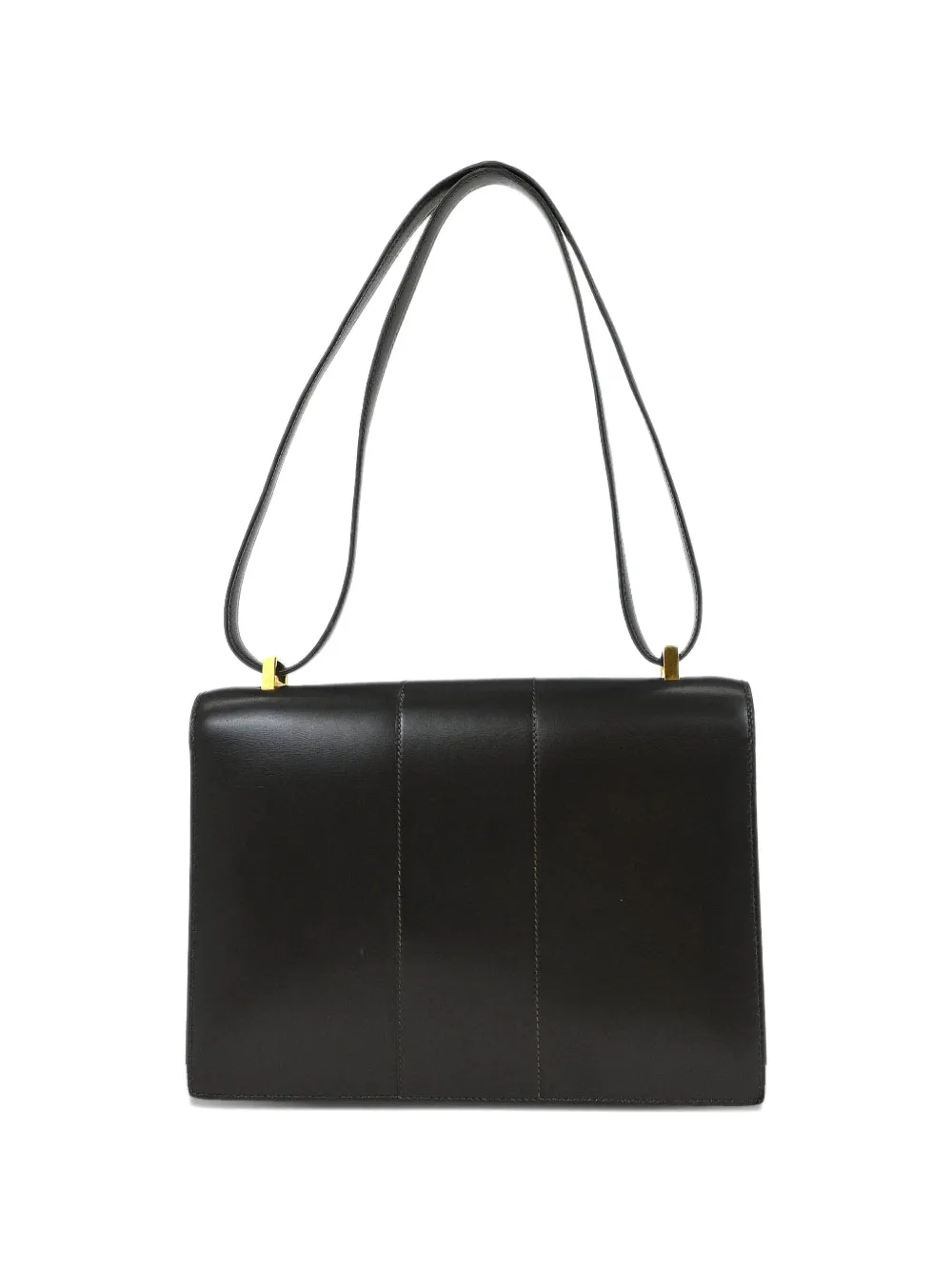 Herm&egrave;s Pre-Owned 1975 box calf 2way shoulder handbag - Bruin