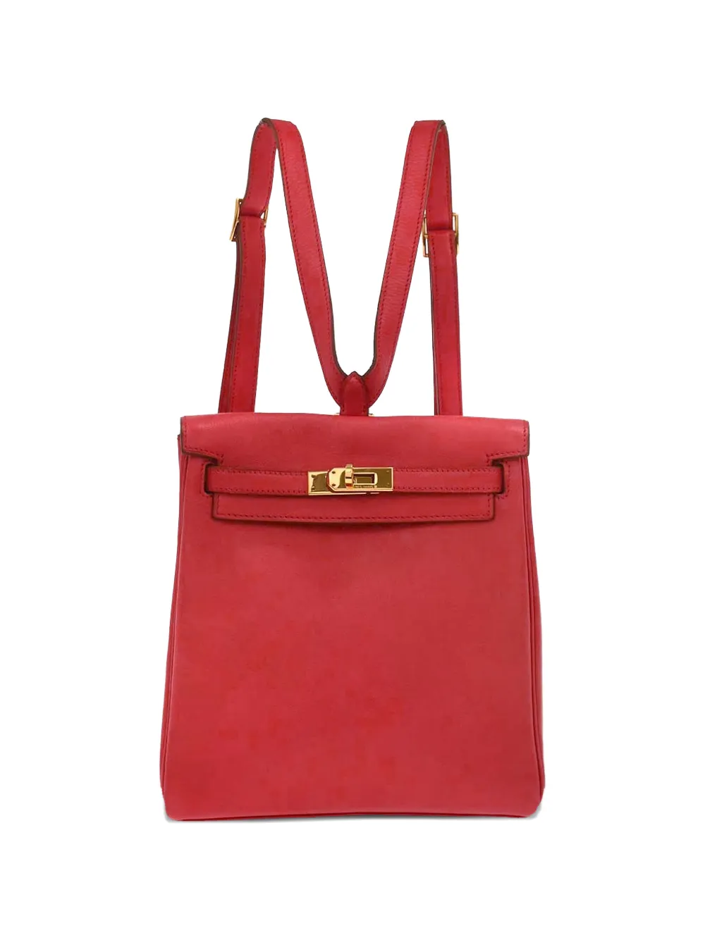 Hermès Pre-Owned 1971-1996 Kelly A Dos PM leather backpack - Rosso