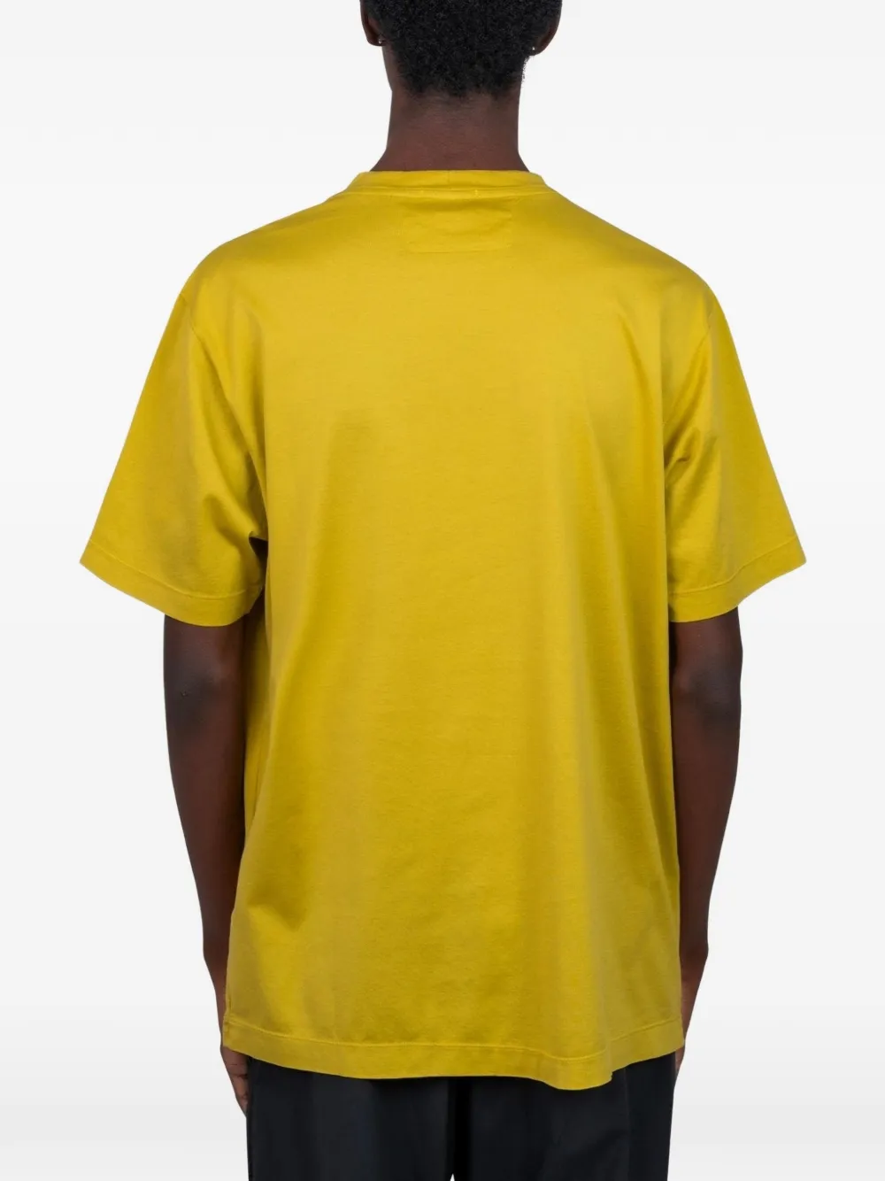 C.P. Company 70 2 Gasato gemerceriseerd jersey T-shirt met korte mouwen Geel