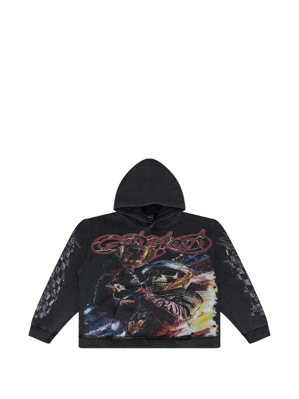 GODSPEED Podium dreams graphic hoodie - Nero