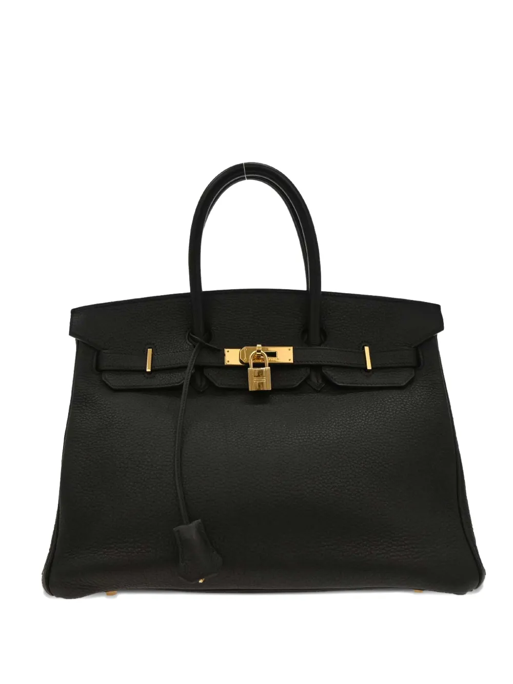 Hermès Pre-Owned 2003 35 Birkin leather tote bag - Black
