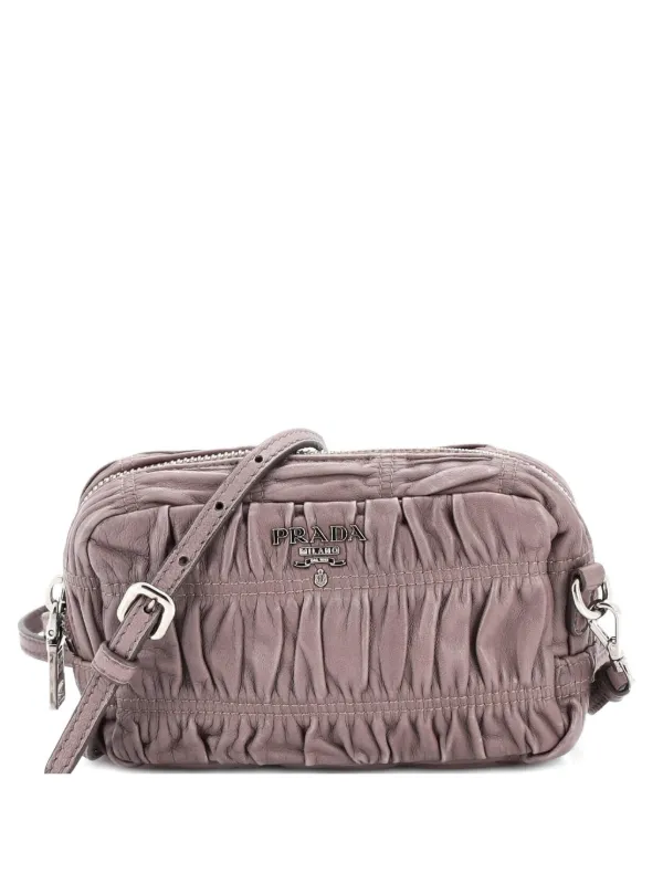 Prada Pre-Owned カメラ バッグ ナッパ ゴーフル ミニ ショルダー