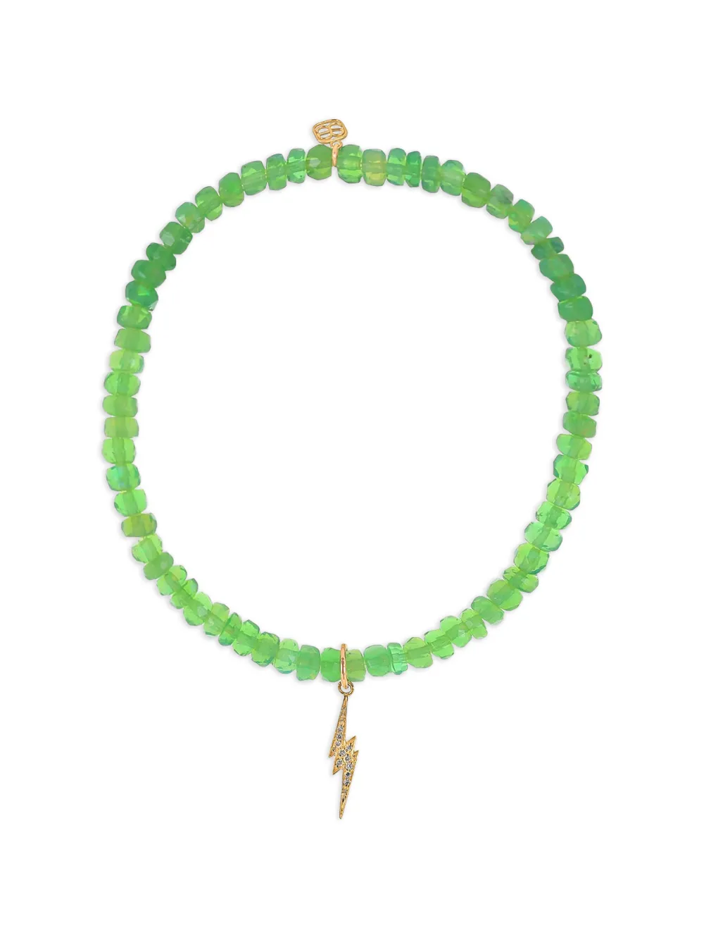 Sydney Evan opal and diamond charm bracelet - Green
