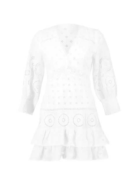 Temptation Positano Mala ruffled eyelet dress