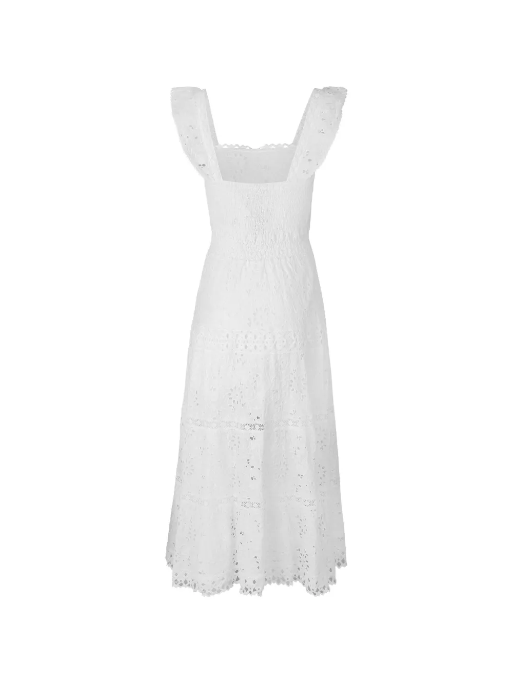 Temptation Positano Paprika openwork dress - Wit