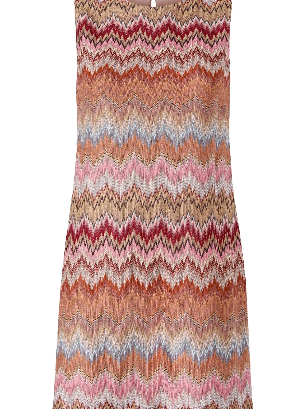 Missoni zigzag-pattern sleeveless mini dress - Oranje
