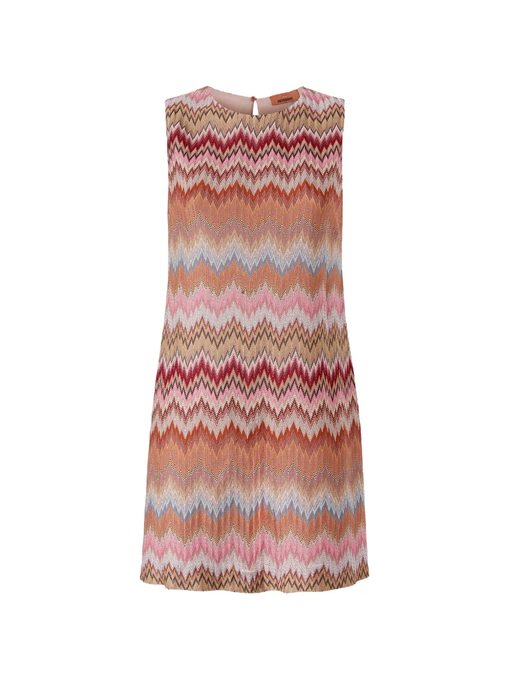 Missoni zigzag-pattern sleeveless mini dress - Arancione