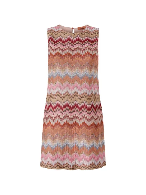 Missoni vestido corto sin mangas con motivo en zigzag