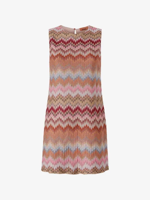 Missoni vestido corto sin mangas con motivo en zigzag