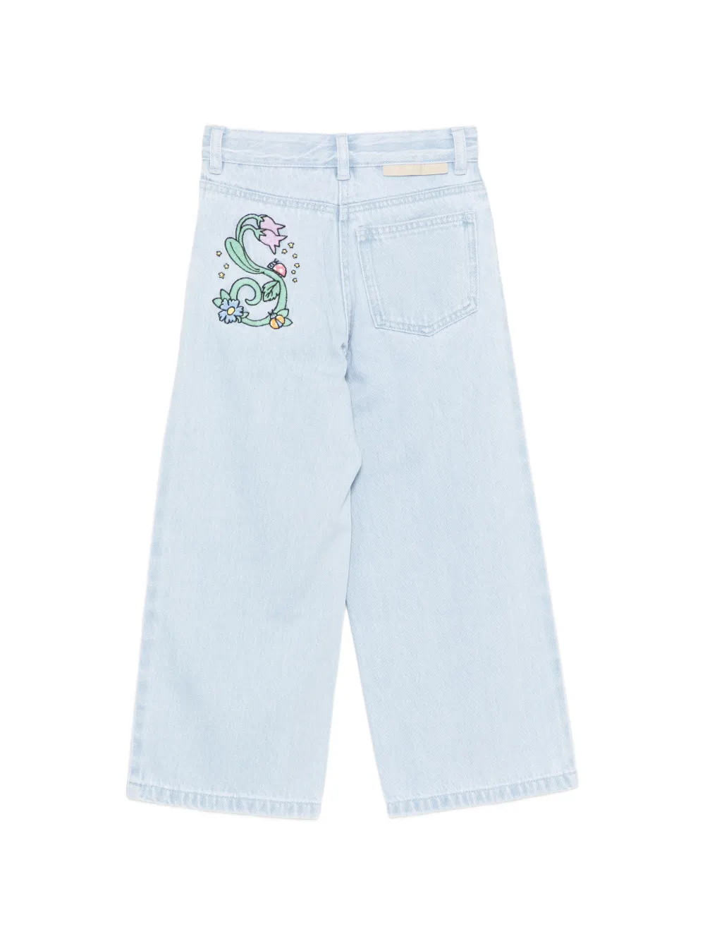 Stella McCartney Kids Jeans met borduurwerk Blauw